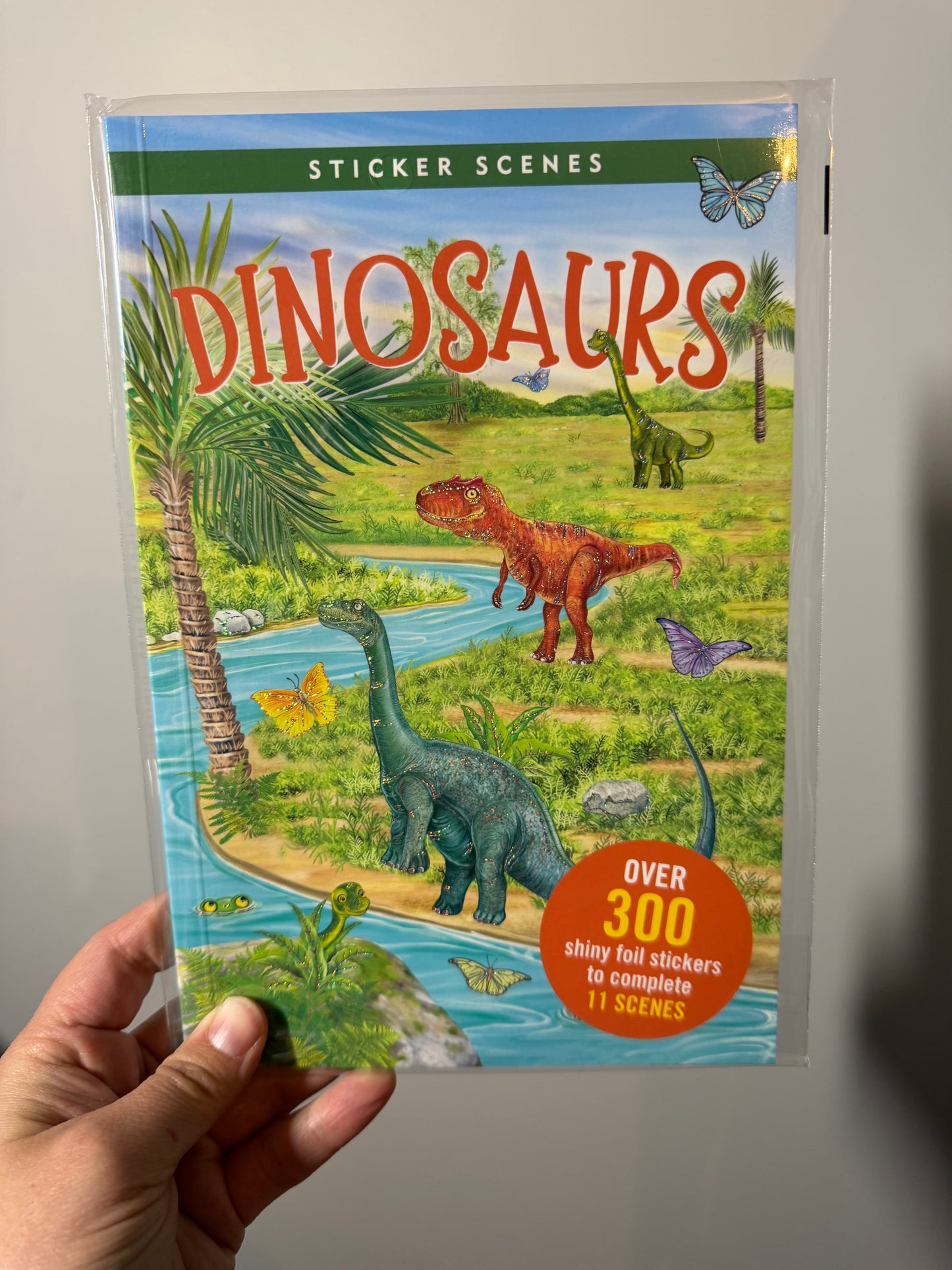 Dino sticker scene book
