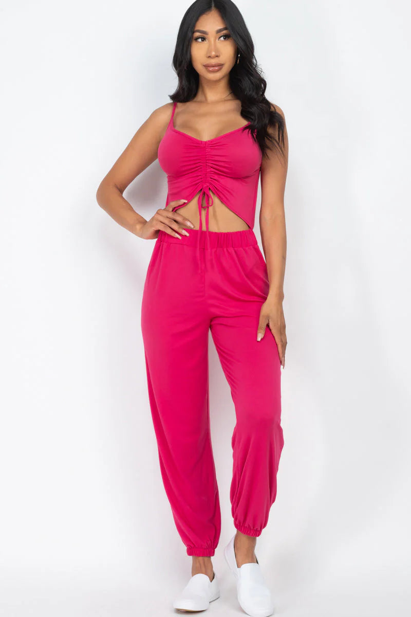 Fuchsia Cutout Jumper
