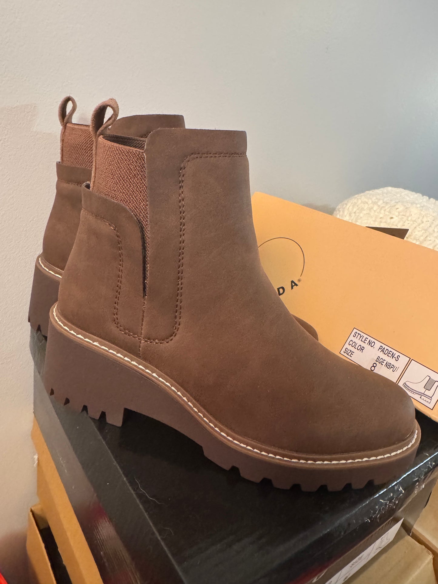 Brown booties