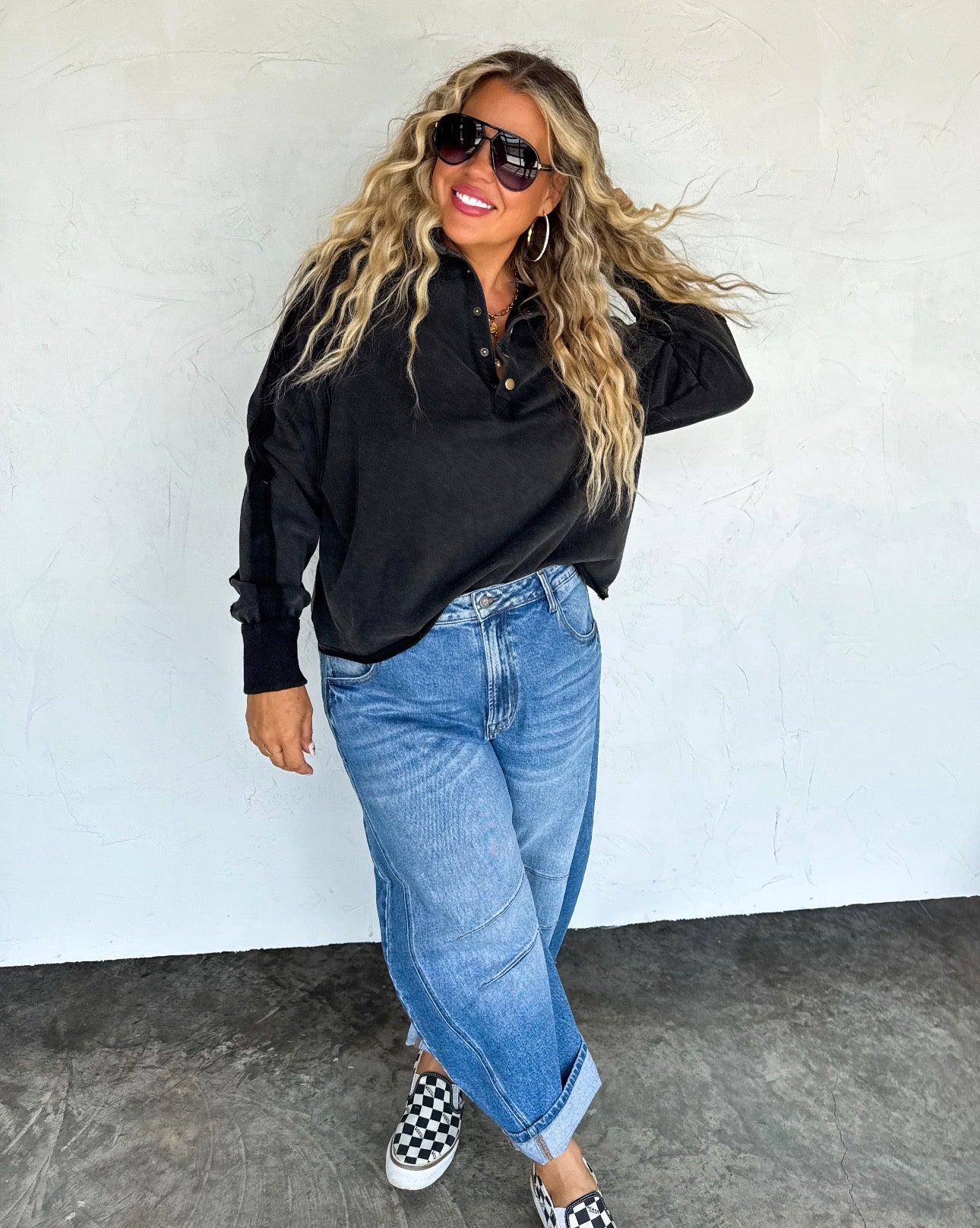 Marley Snap Button Sweatshirt