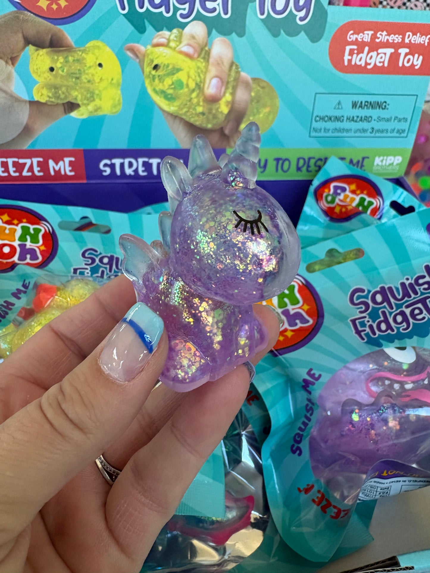 Small glitter squish