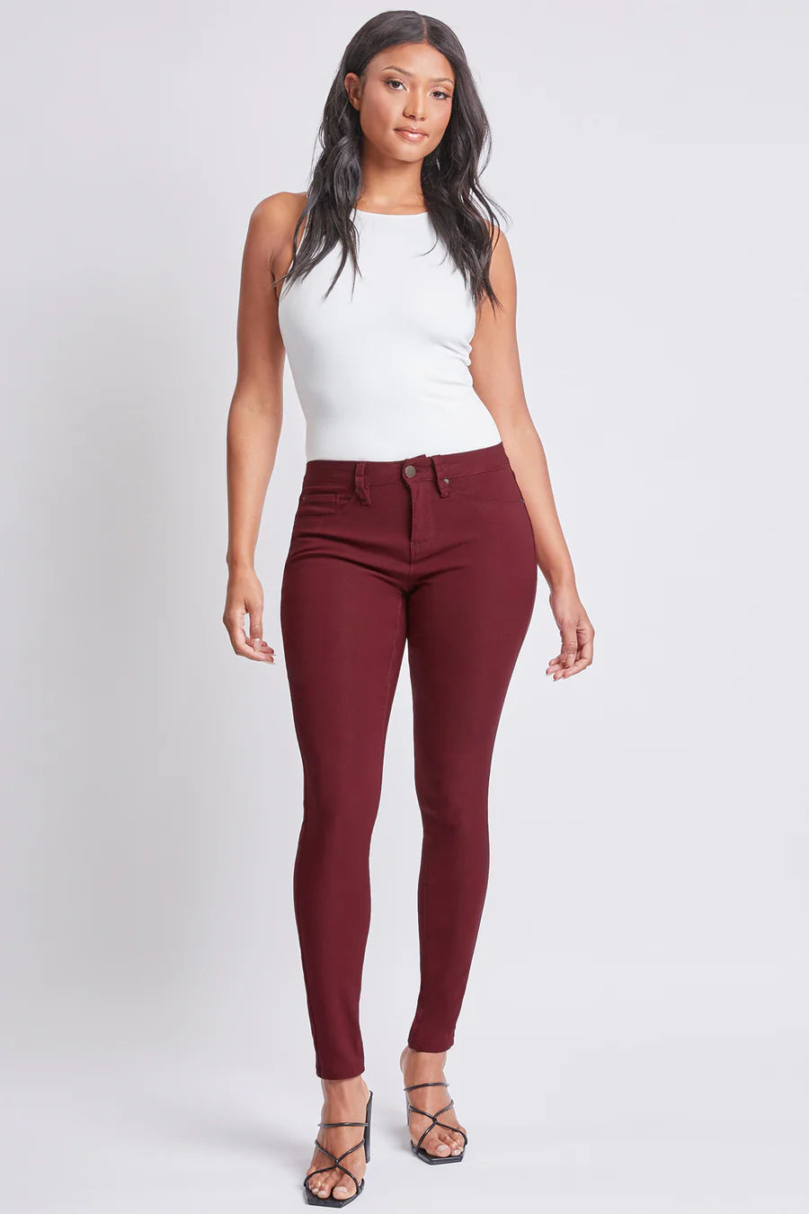 Wine YMI hyperstretch skinnies
