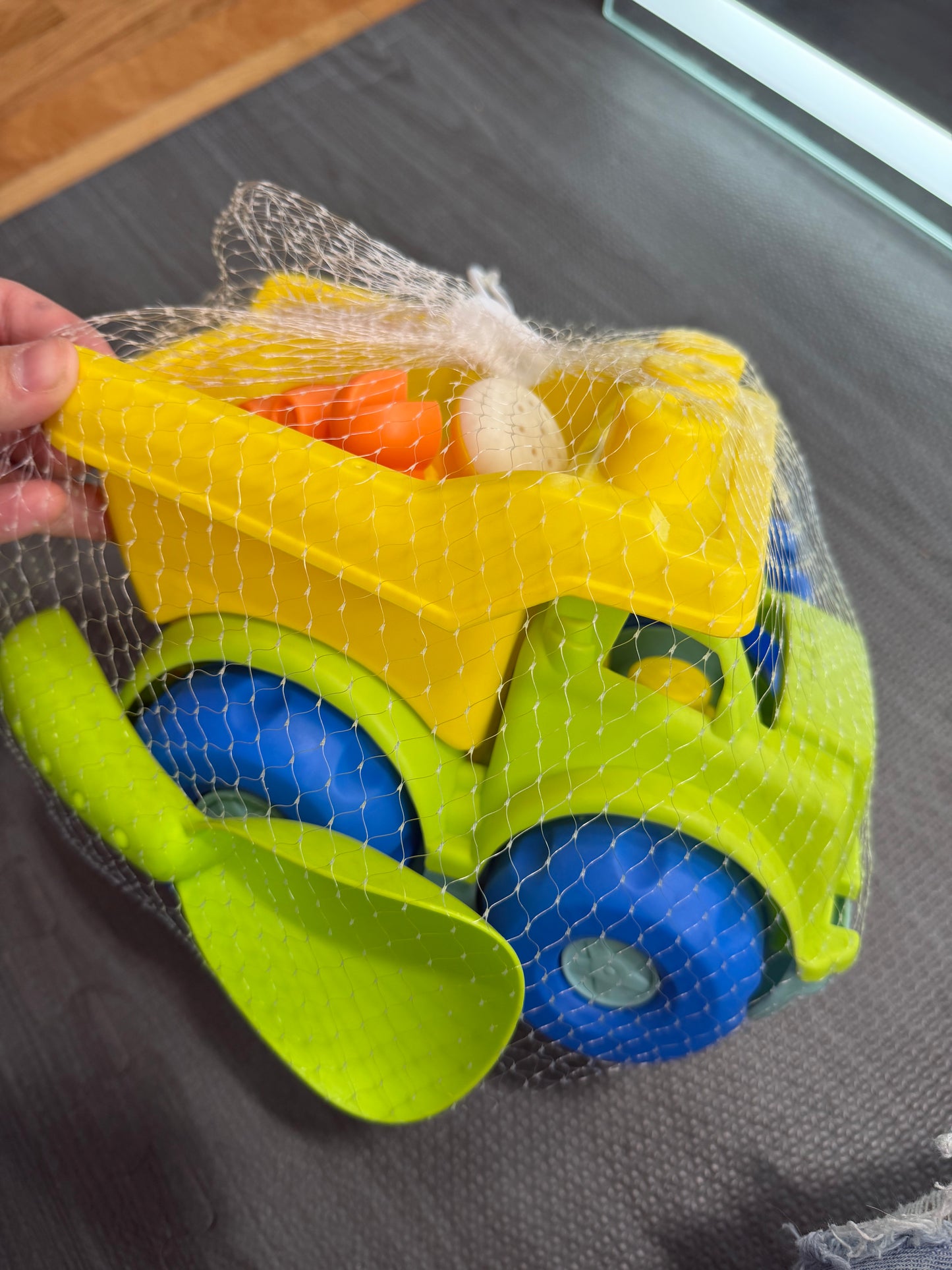 Sand toy truck set