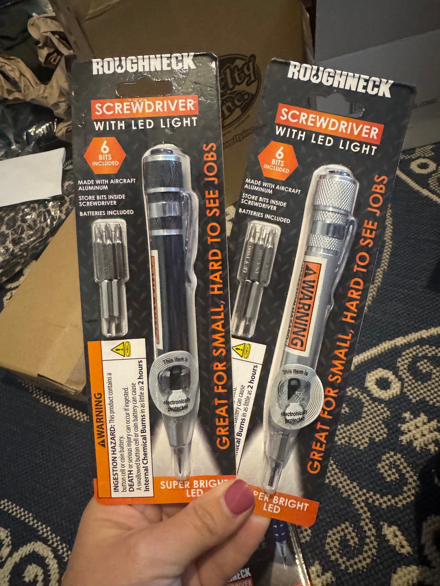 Screwdriver with LED light