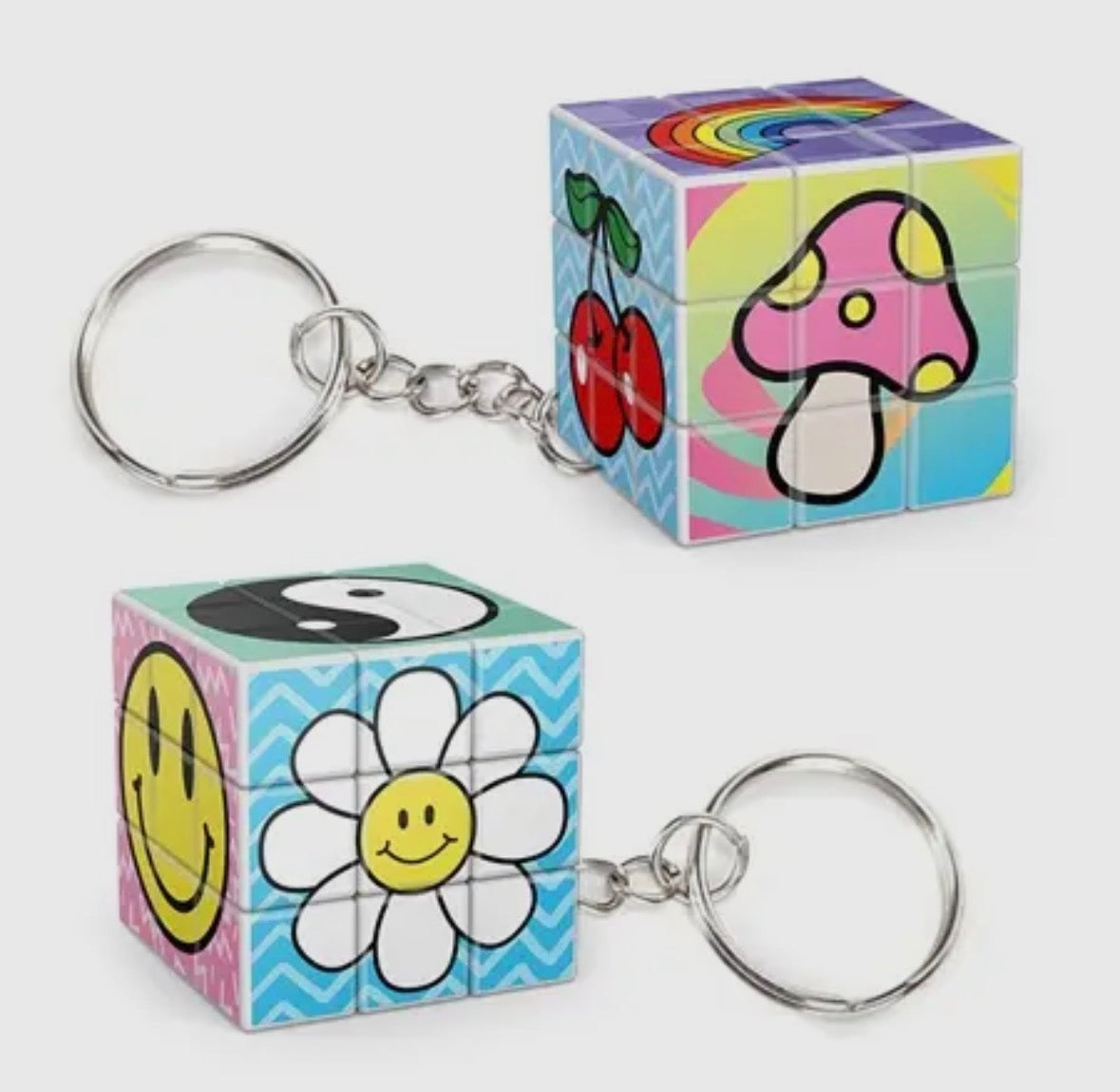 90s Rubiks cube keychain