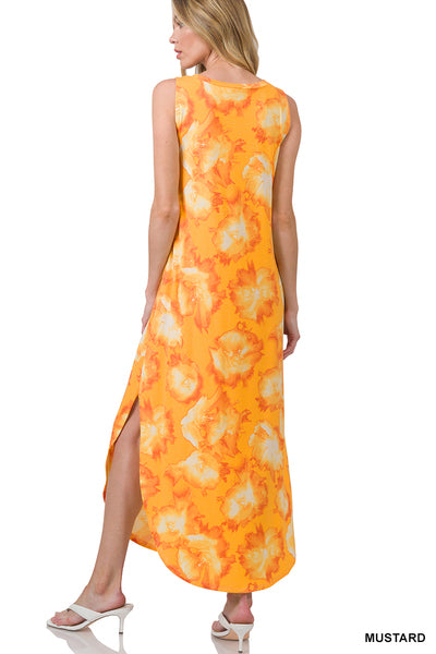 Yellow floral maxi