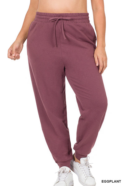 Eggplant Joggers