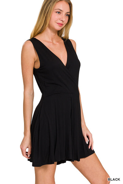Black tank romper
