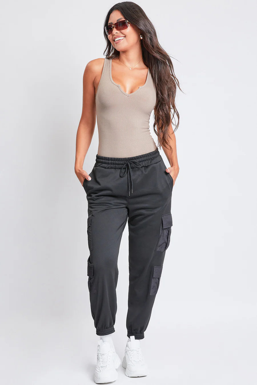 Black YMI joggers