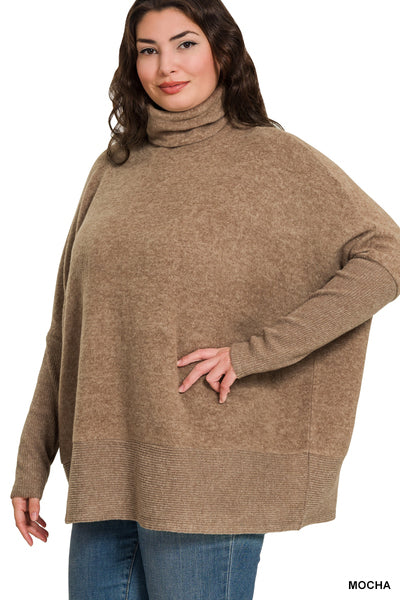 Mocha Melange Turtleneck