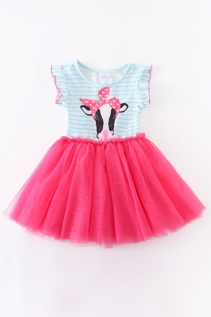 Cow tutu dress