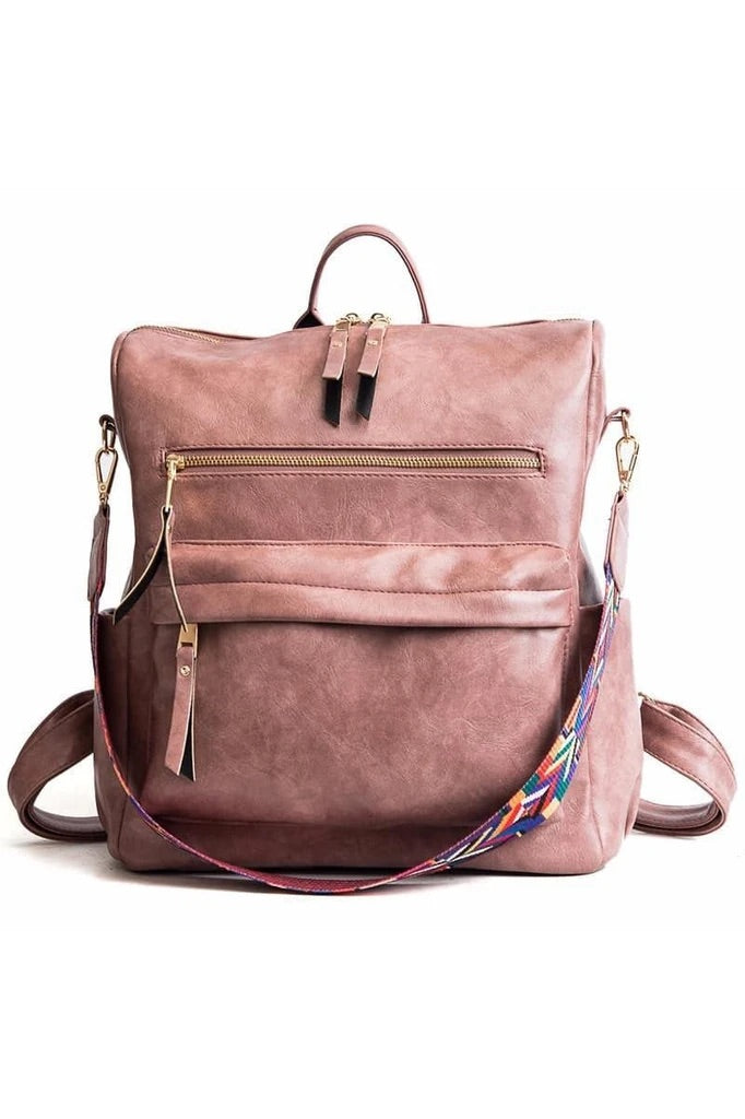 Mauve Vegan Leather Bag