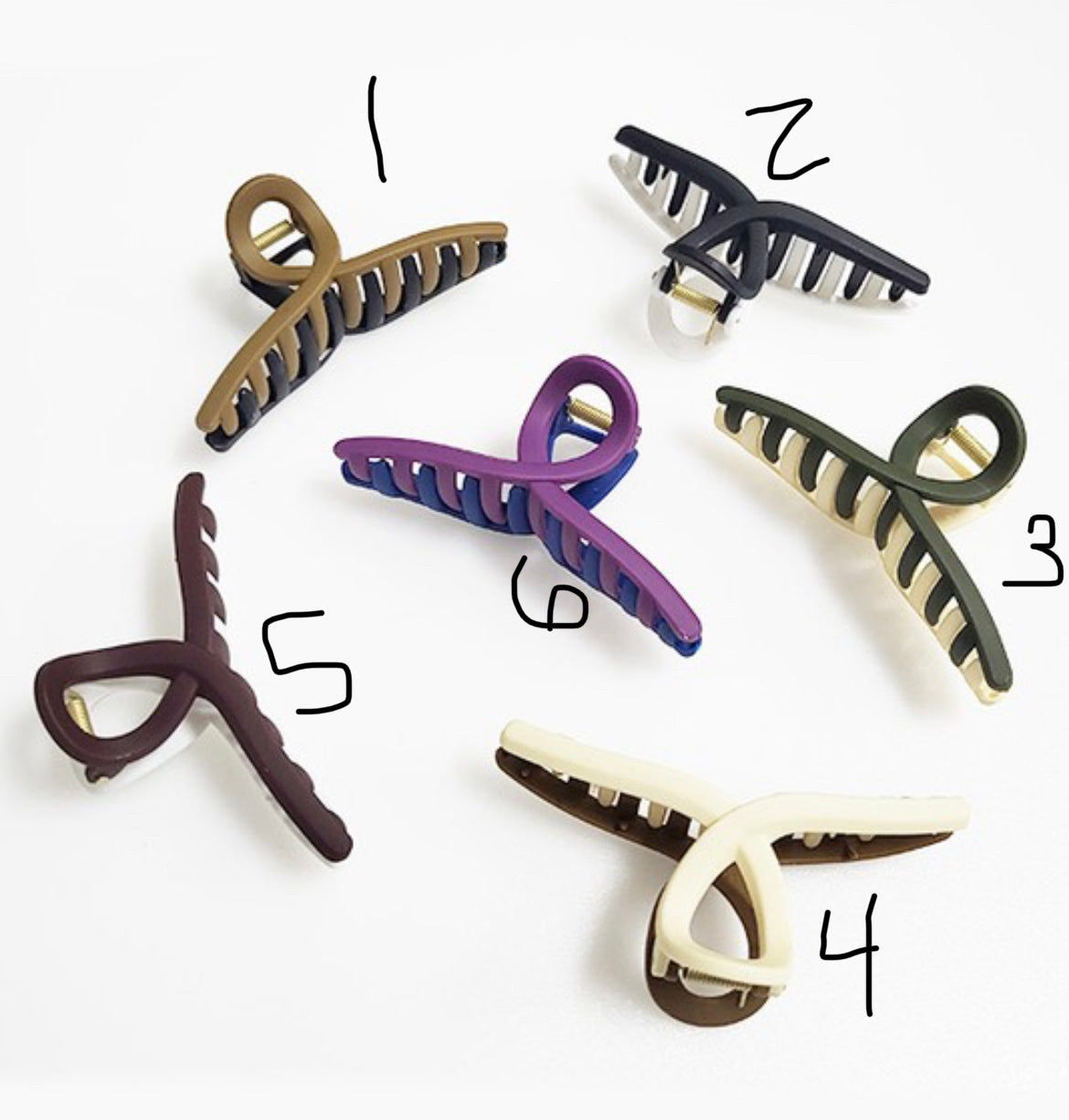 Matte two tone clip