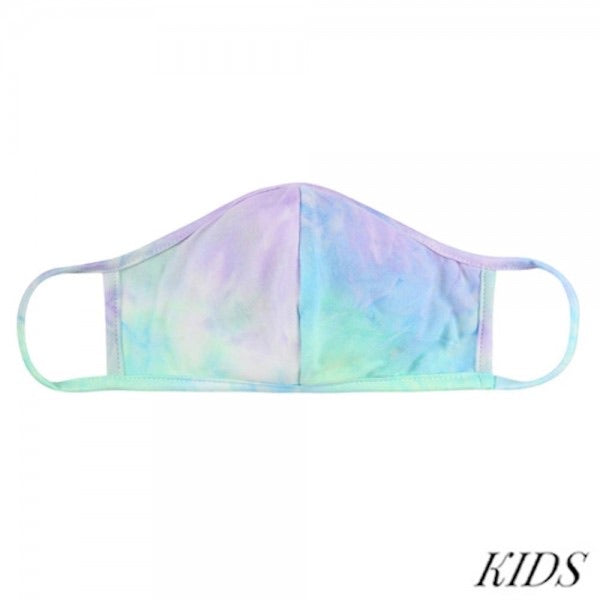 Kids blue/purple Tie Dye Mask
