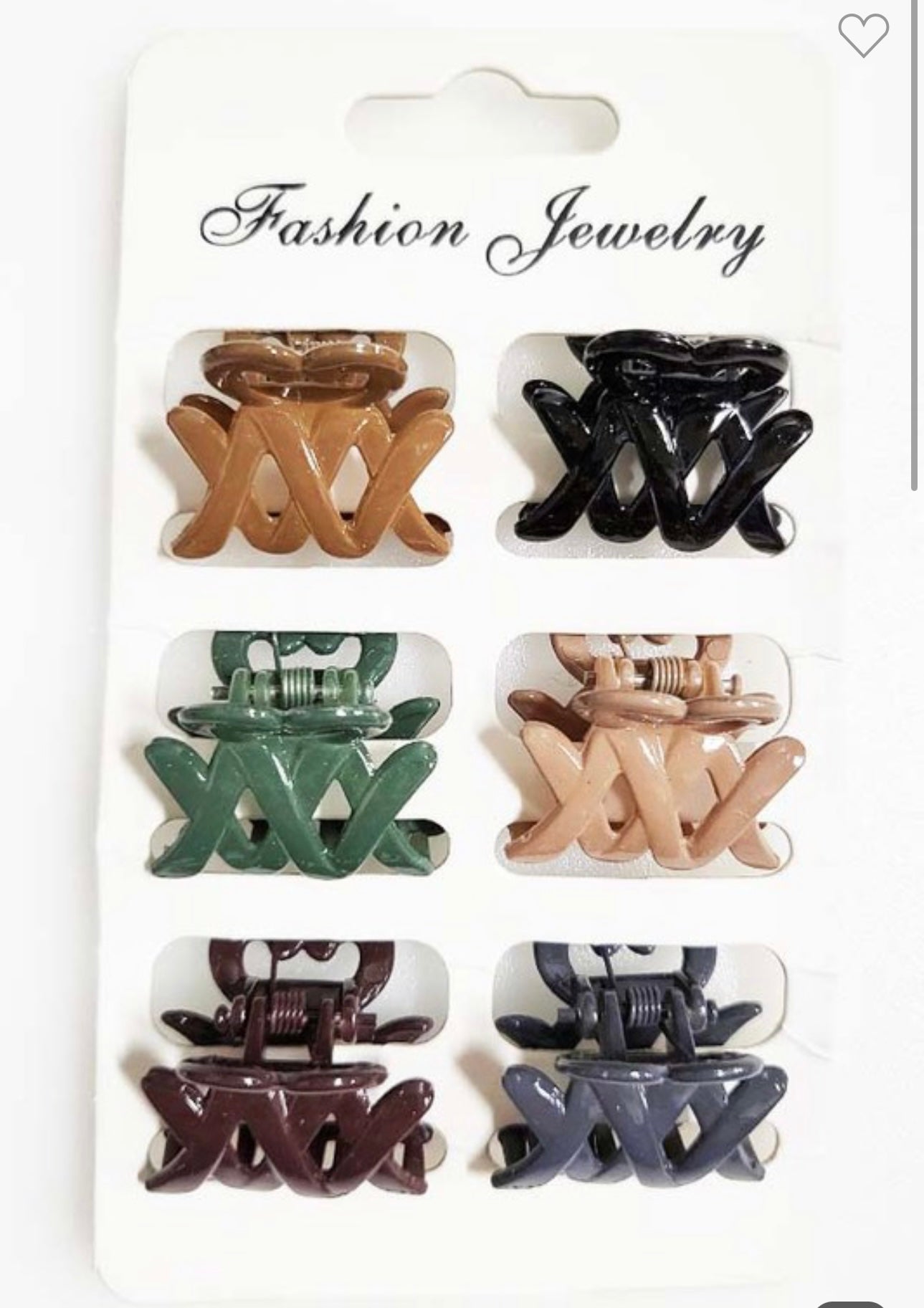 Set Of 6 Mini Clips