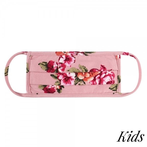 Mauve Floral Mask