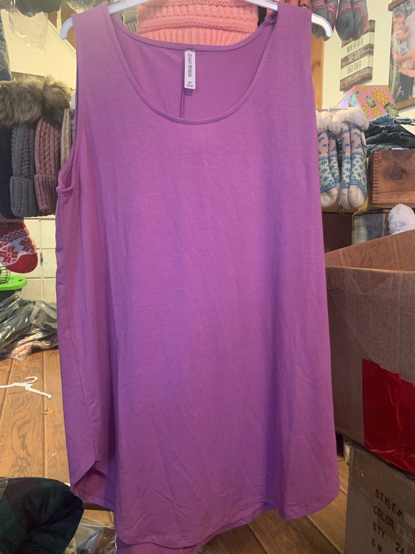 Lilac grey tank