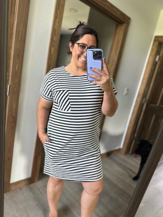 Stripe Tshirt Dress