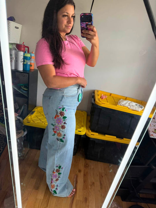 Blakeley embroidered jeans