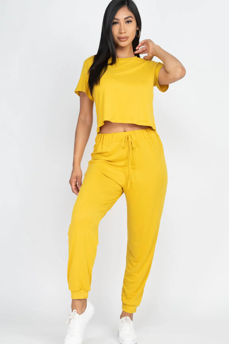 Mustard Jogger Set