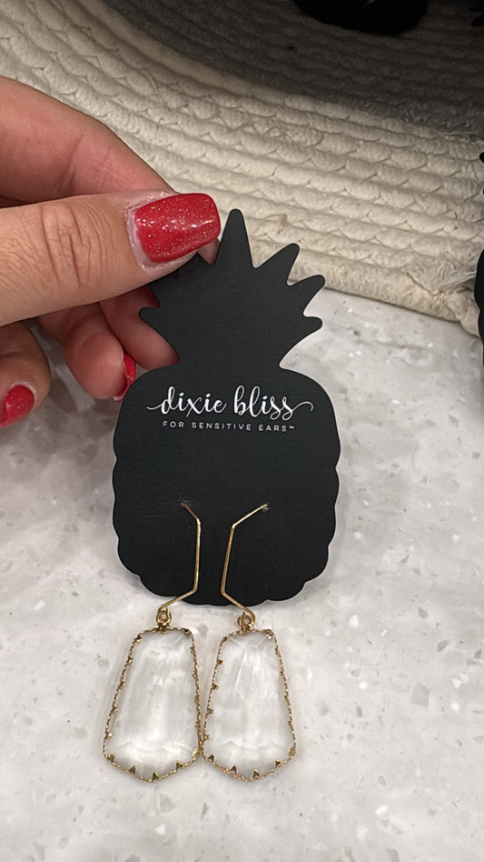 Dixie bliss - clear dangle stone