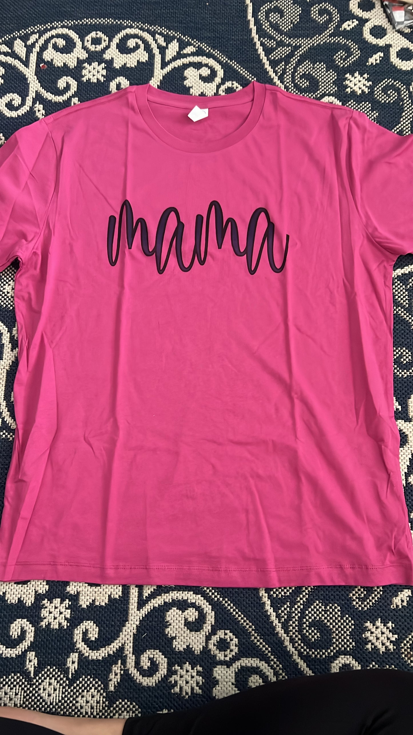 Lg magenta mama tee