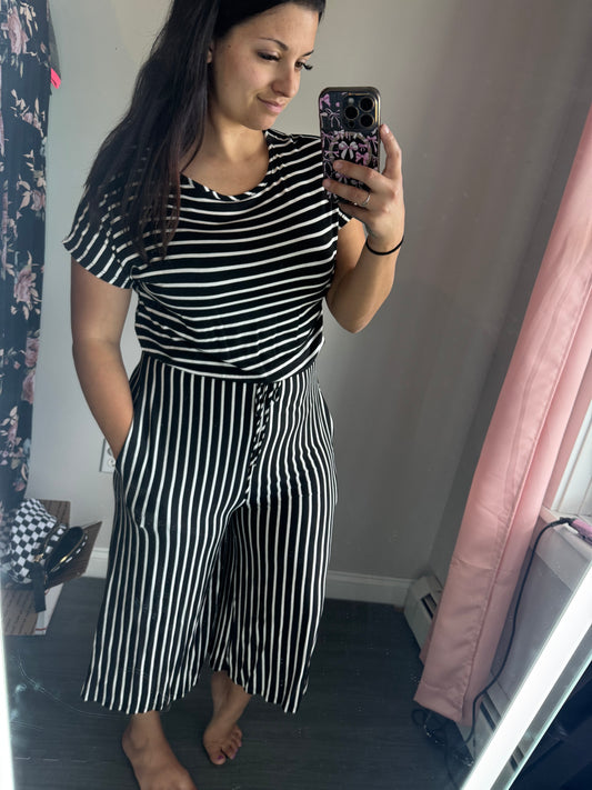 Striped capri jumper