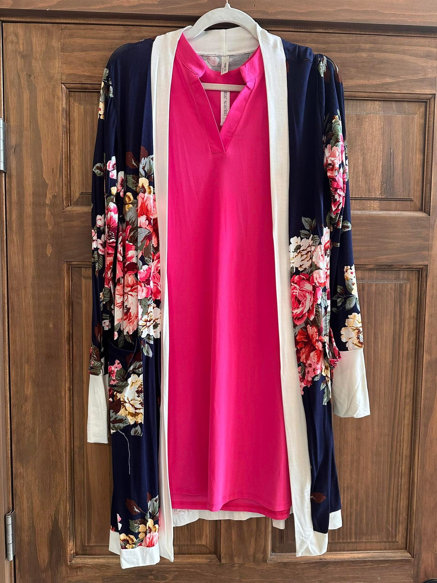Navy Floral Cardigan