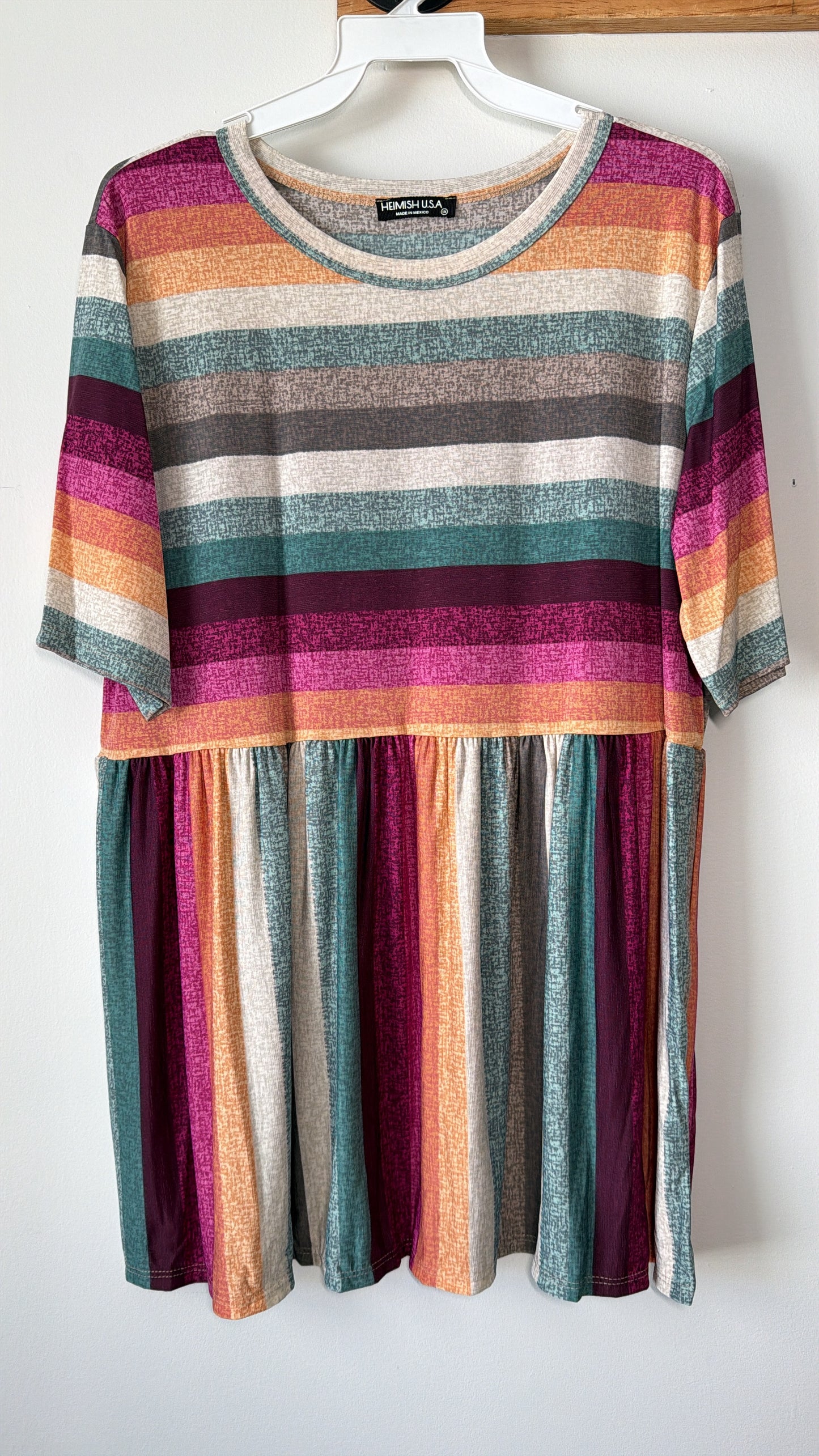 Colorful stripe babydoll