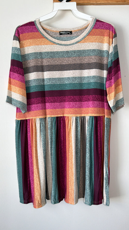 Colorful stripe babydoll