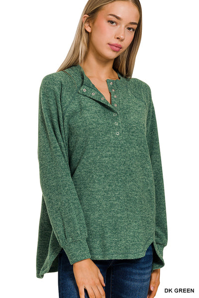 Green Button Long Sleeve