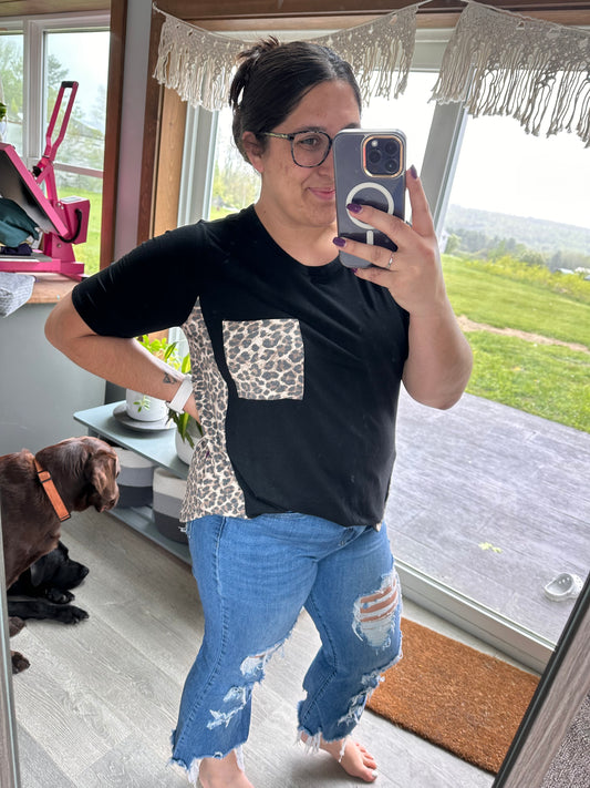 Cheetah Panel Tee