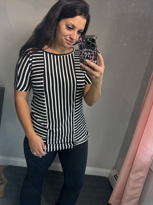 2 way stripe top
