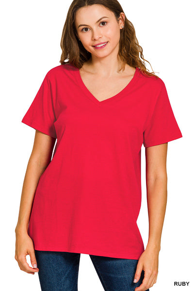 Ruby Vneck Cotton Tee