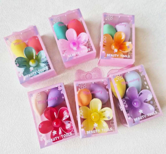 Mini Hair clip/ mini beauty blender set
