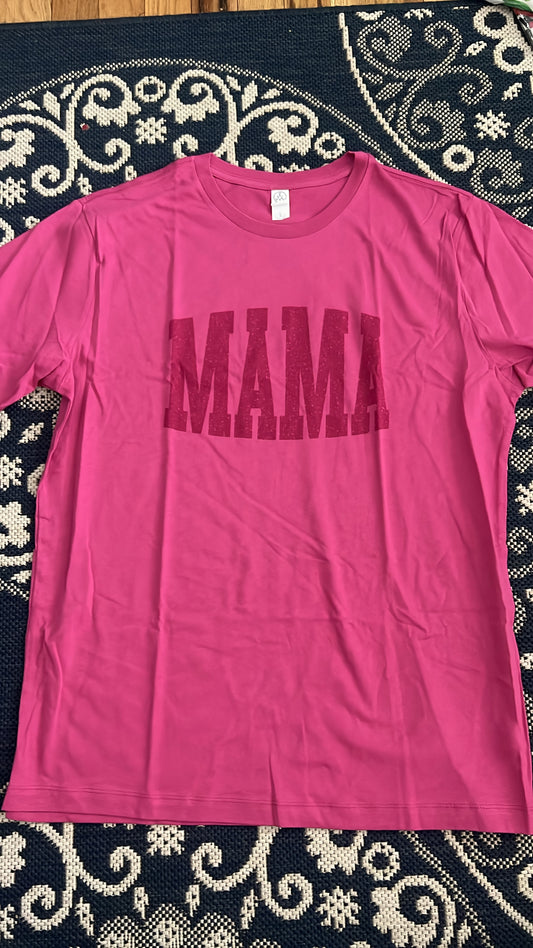 Large pink mama tee