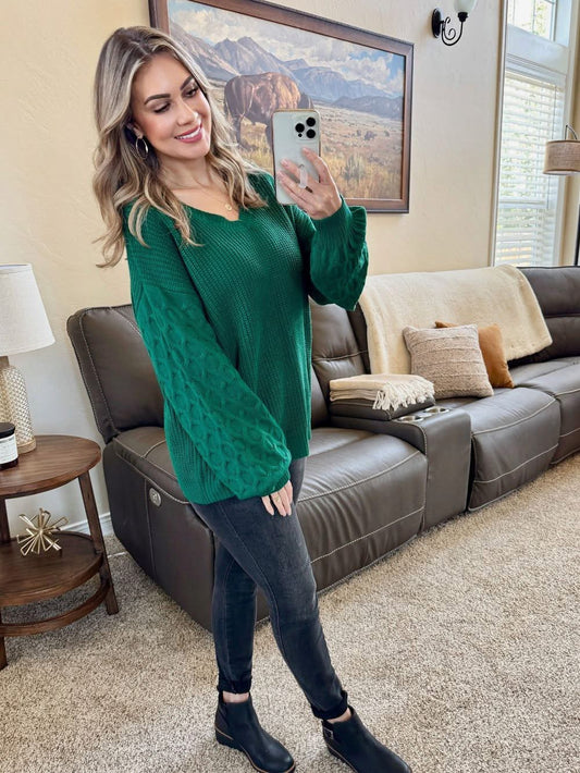 Michelle Mae evergreen sweater