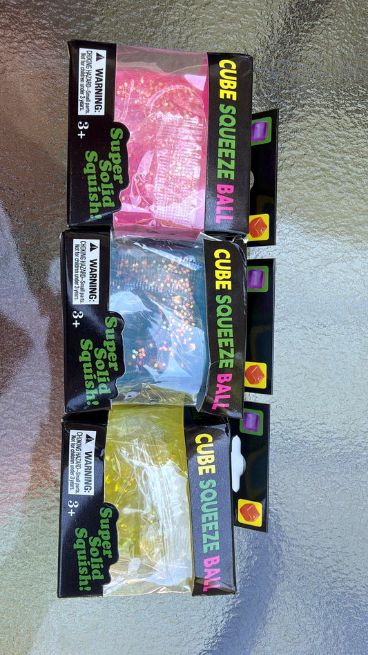 Glitter cubes