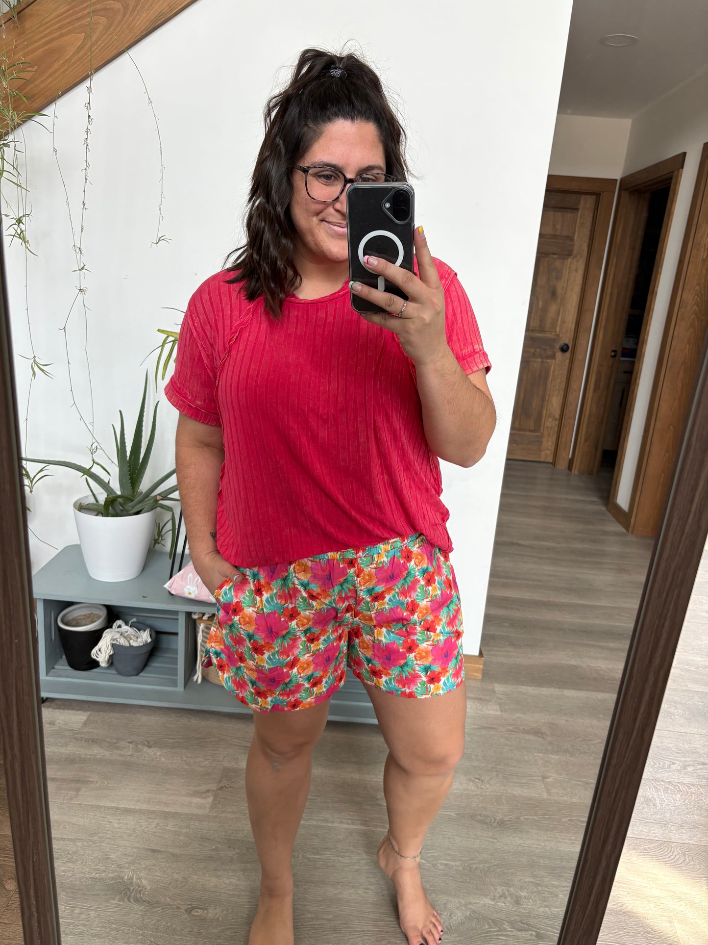 Casual Outing Floral Shorts
