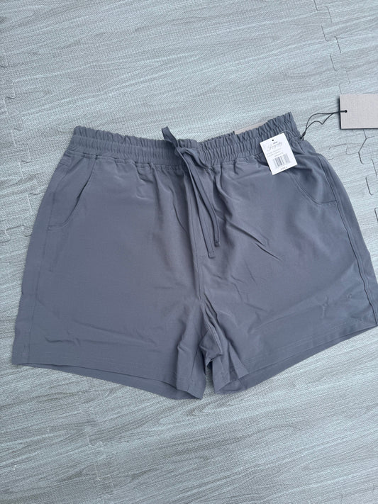 Gray wrinkle resistant shorts