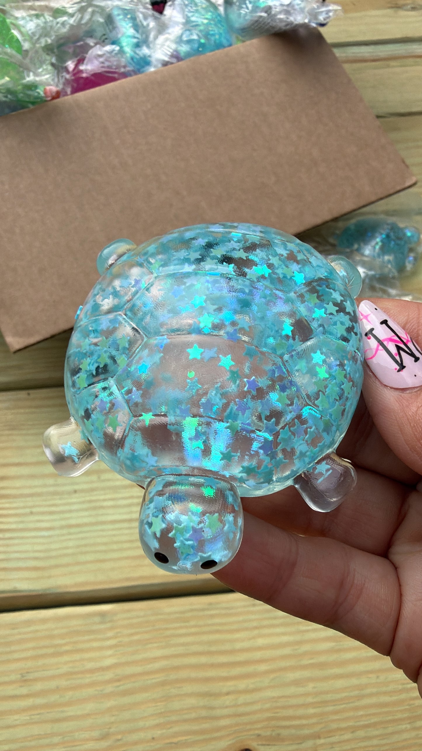 Blue turtle squishy