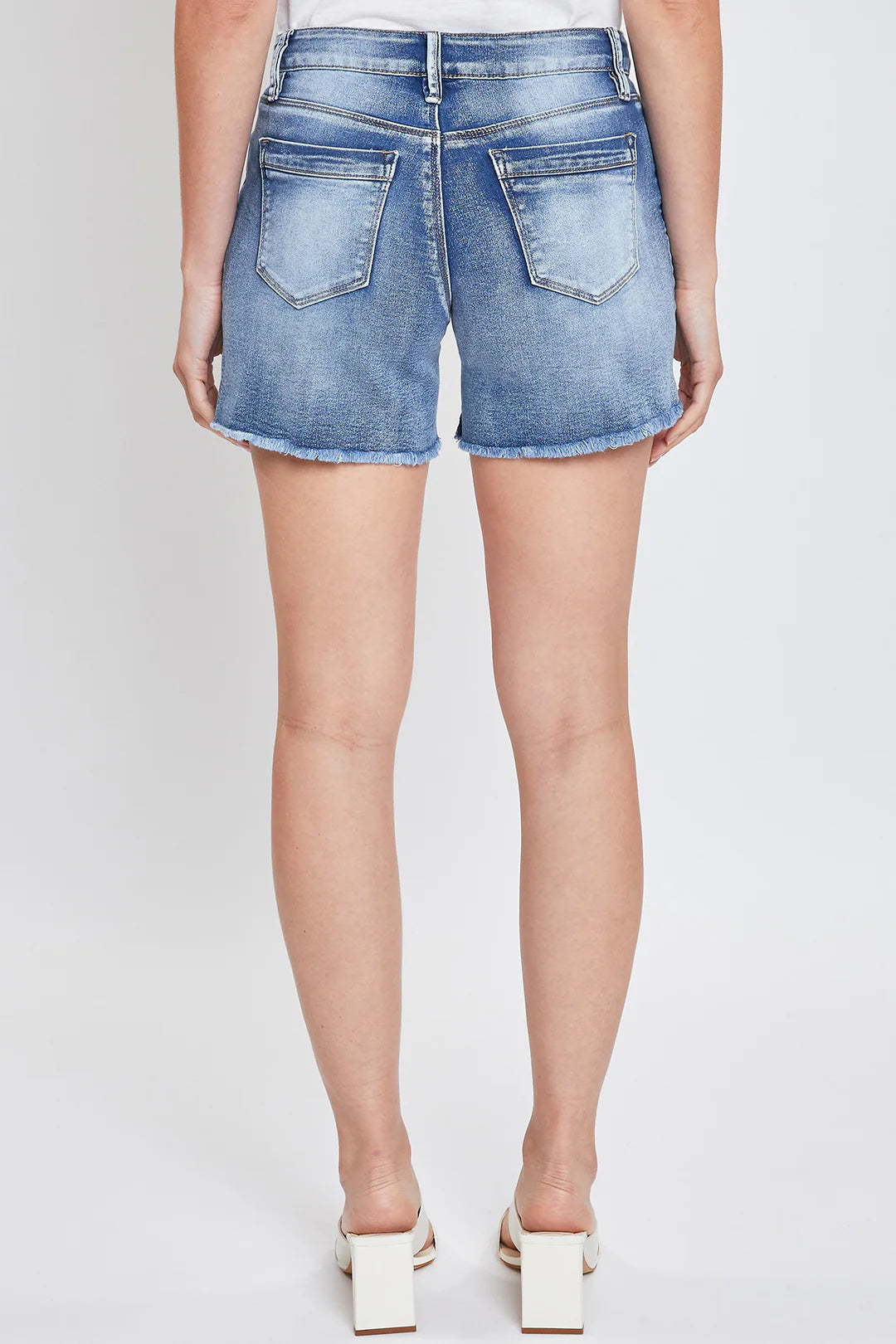 YMI Washed Distressed Shorts