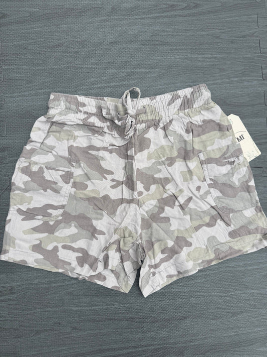 Camo linen shorts