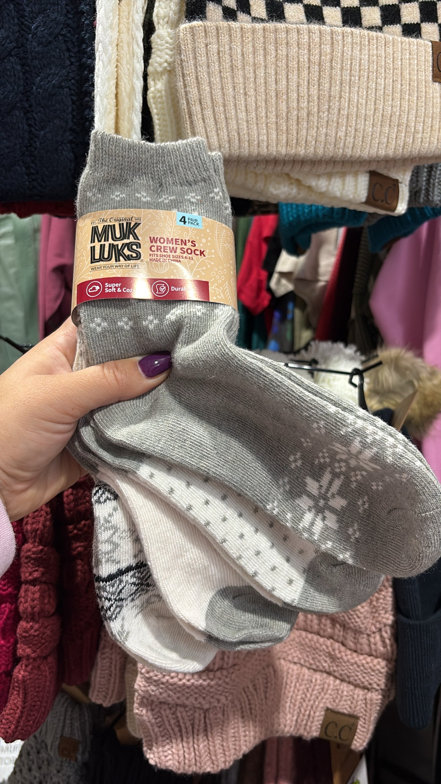 4 piece sock set