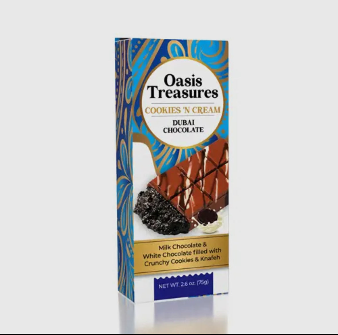 Cookies and cream Dubai chocolate bar PREORDER