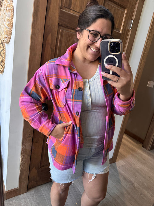 Pink & Orange Shacket