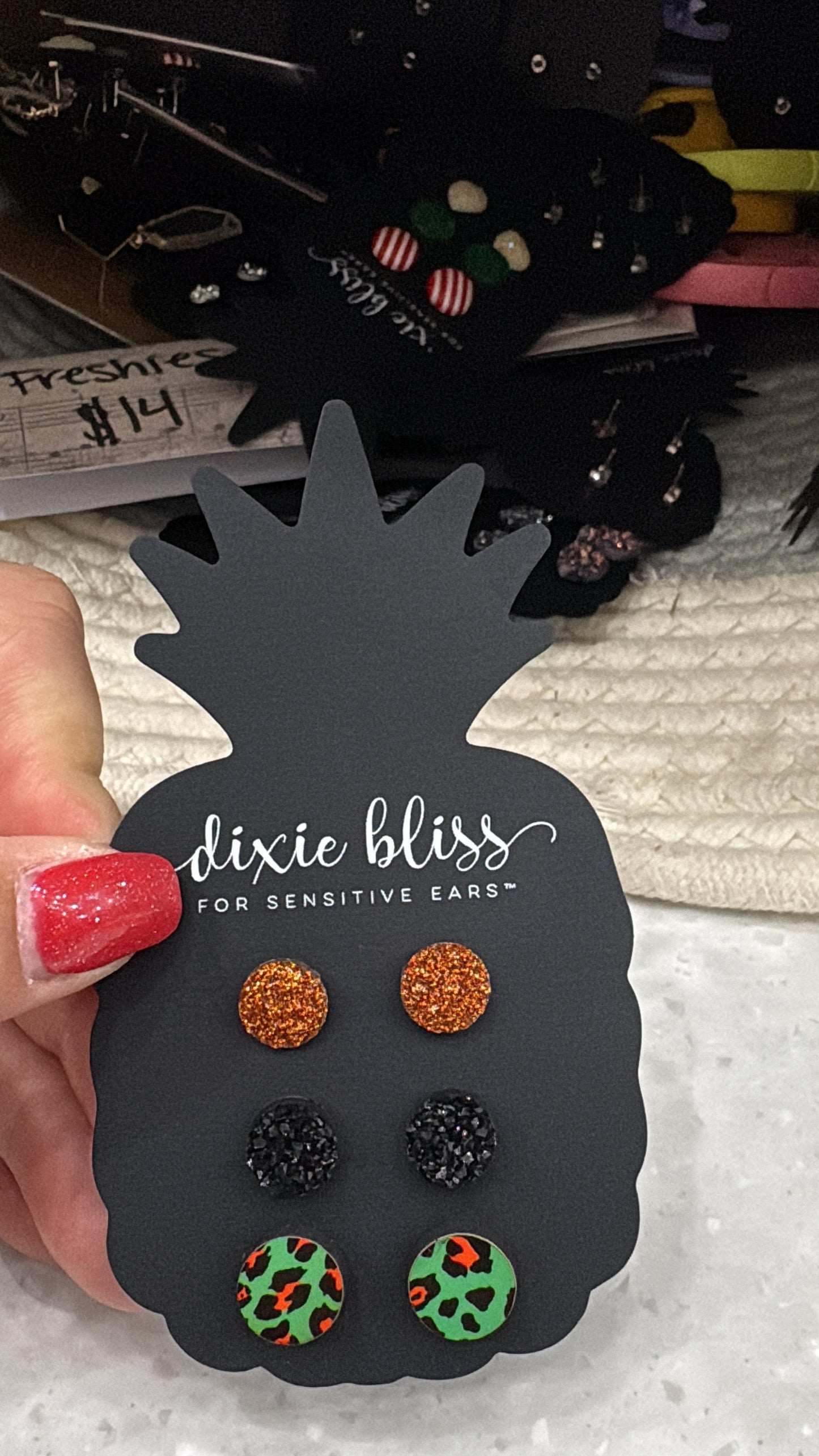 Dixie bliss - green leopard trio