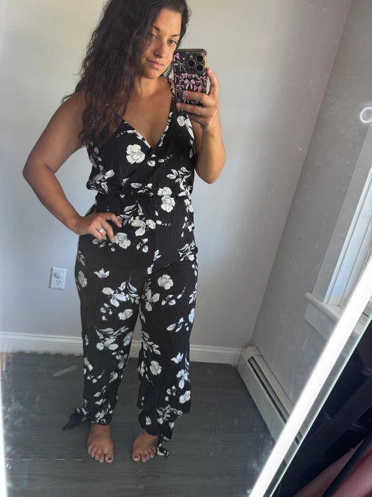 Black floral jumper