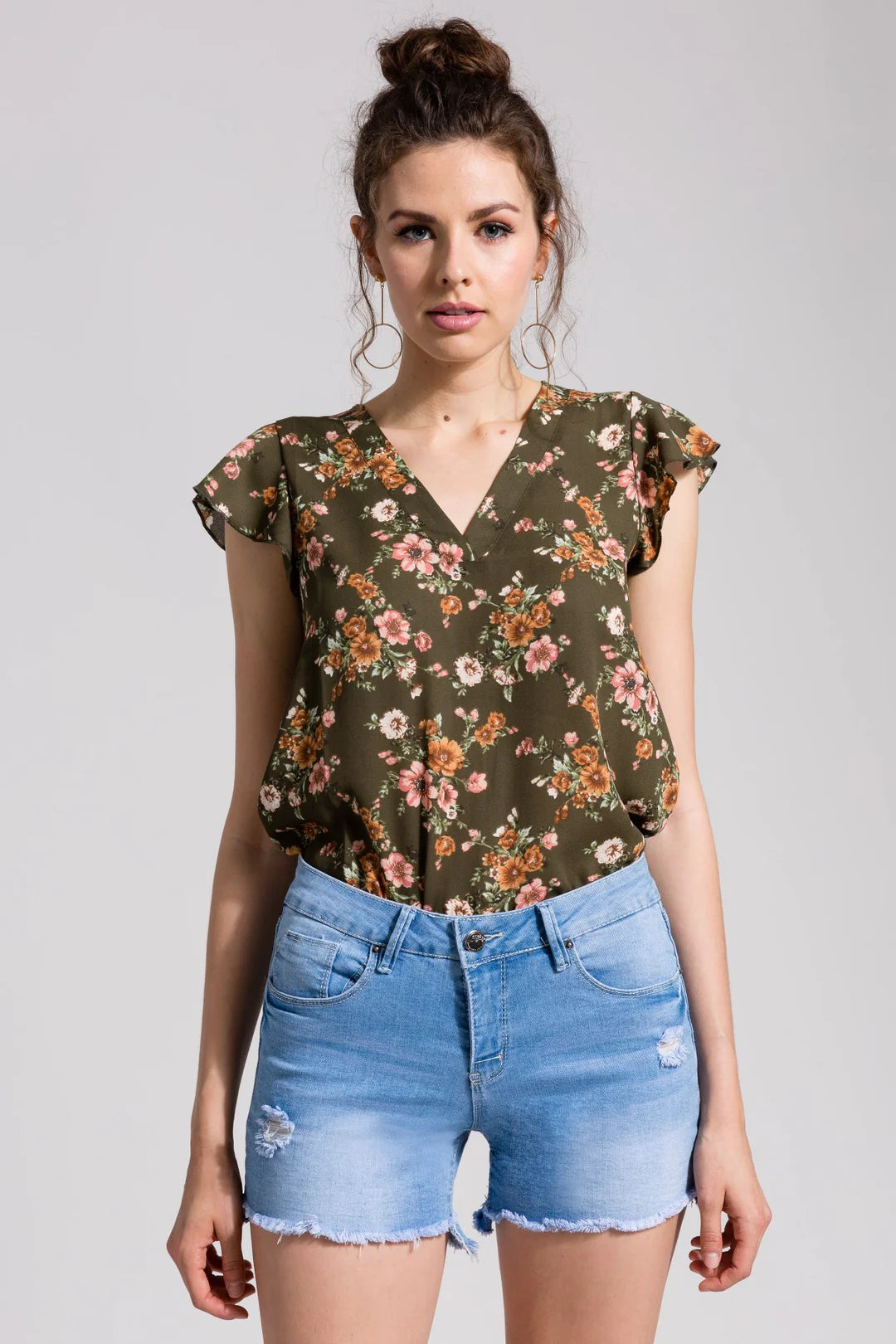 YMI Frayed Hem Shorts