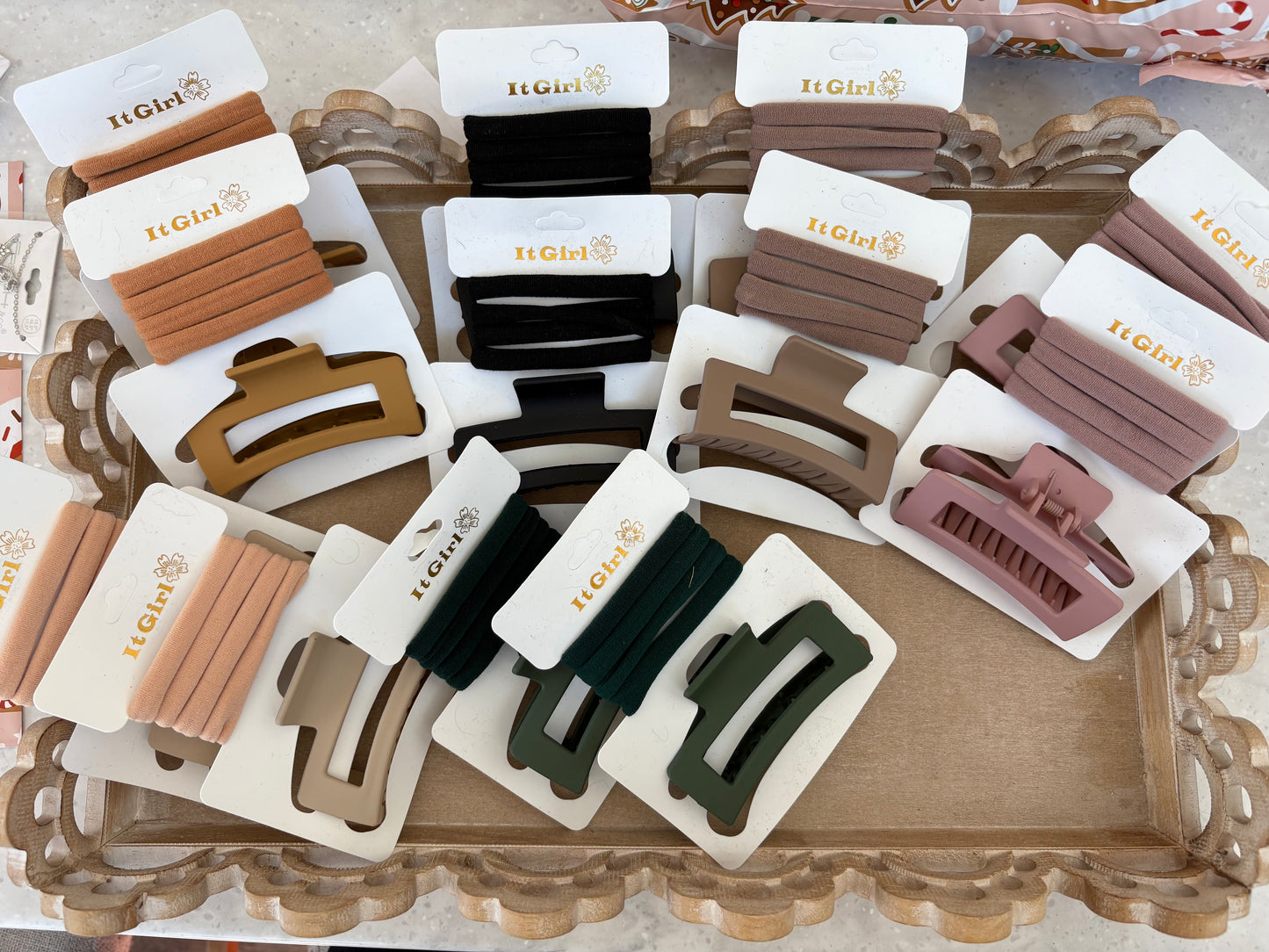 Hair clip & Hair Tie Set